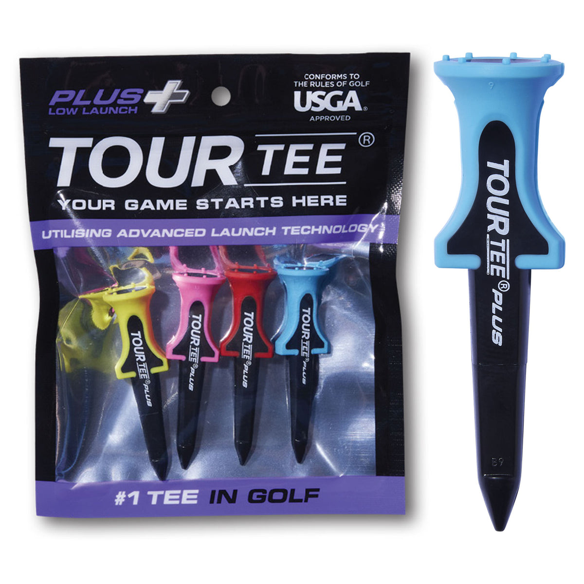 Tour Tee Plus Launch Range - Premium Golf Tees
