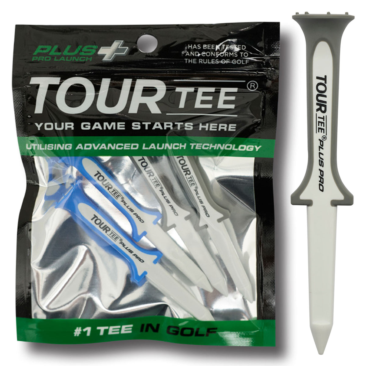 Tour Tee Plus Launch Range - Premium Golf Tees
