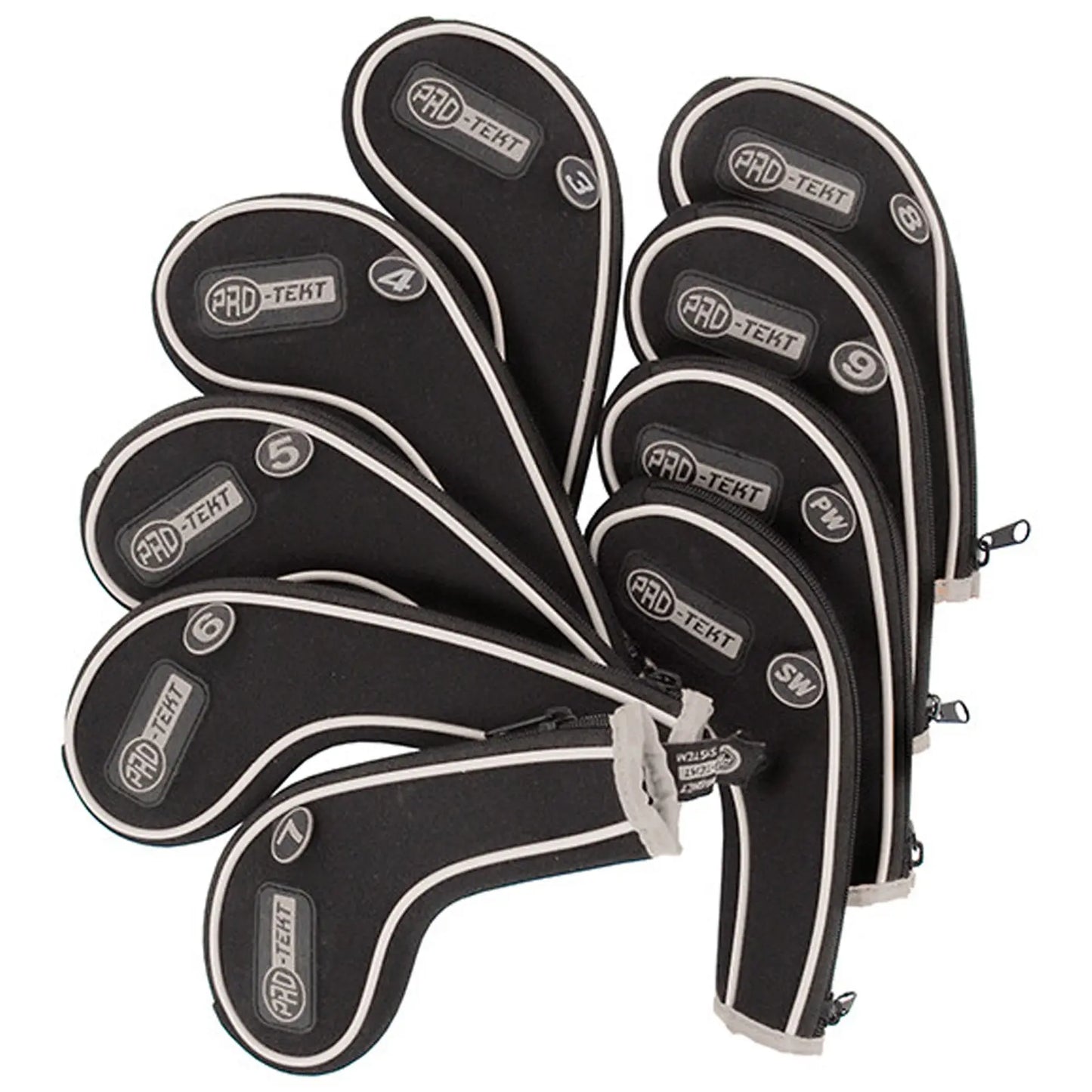 Pro-Tekt Zipped Iron Set Magnetic Headcovers (9 Piece)