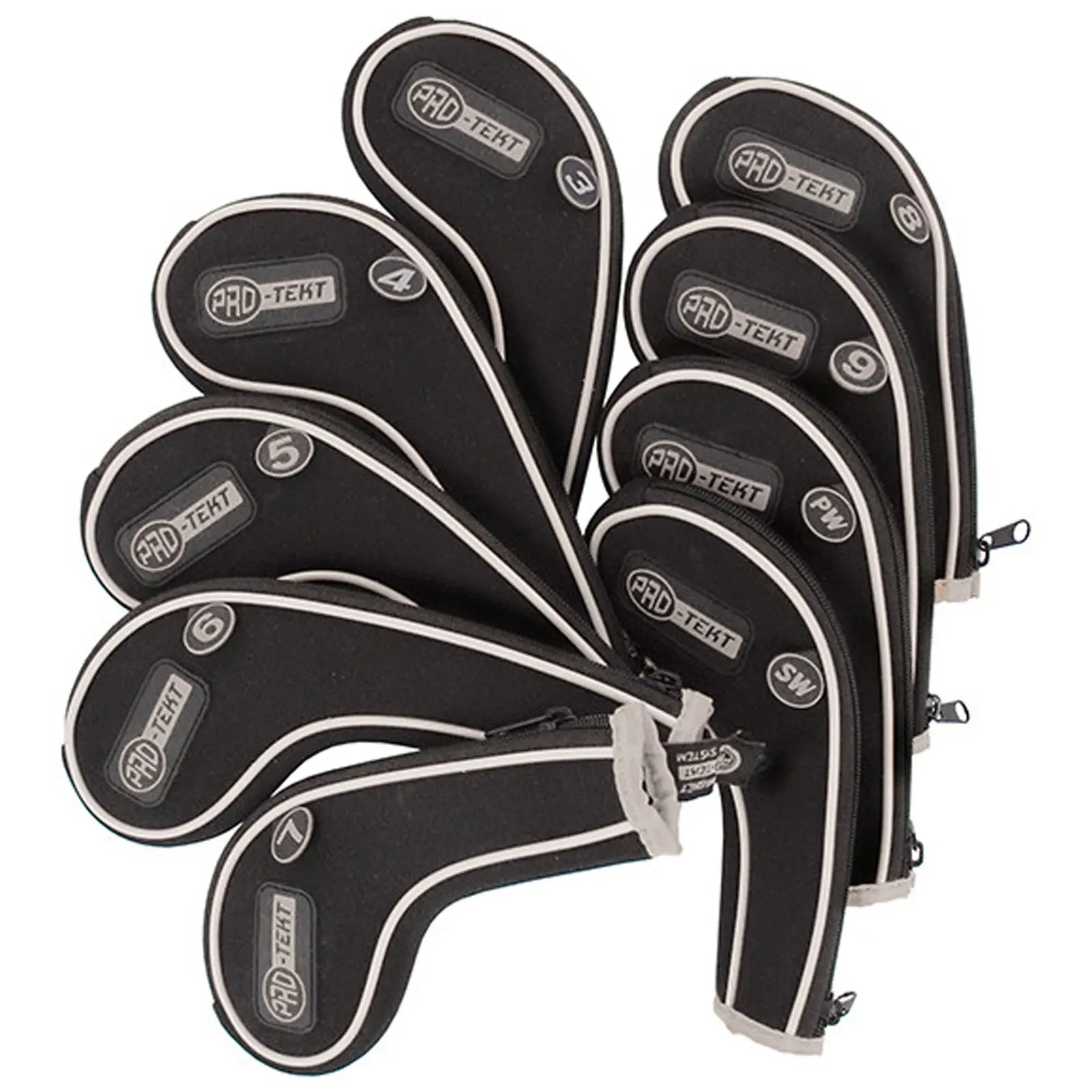 Pro-Tekt Zipped Iron Set Magnetic Headcovers (9 Piece)