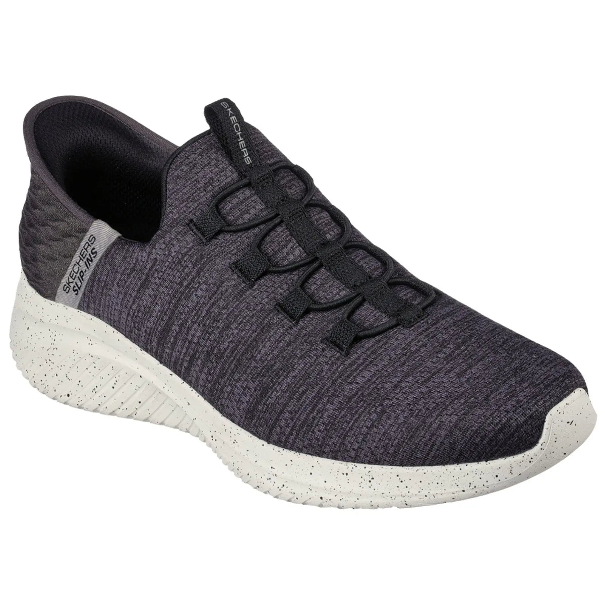 Skechers Mens Ultra Flex 3.0 Right Away Slip-Ins Trainers - 8 UK / Black / White