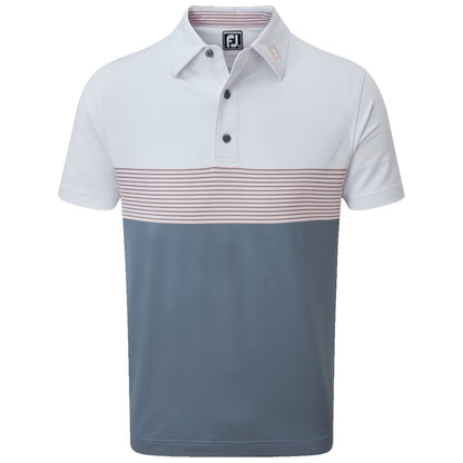 FootJoy Mens Colour Block Pique Polo Shirt