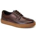Base London Mens Clapton Leather Brogue Casual Shoes