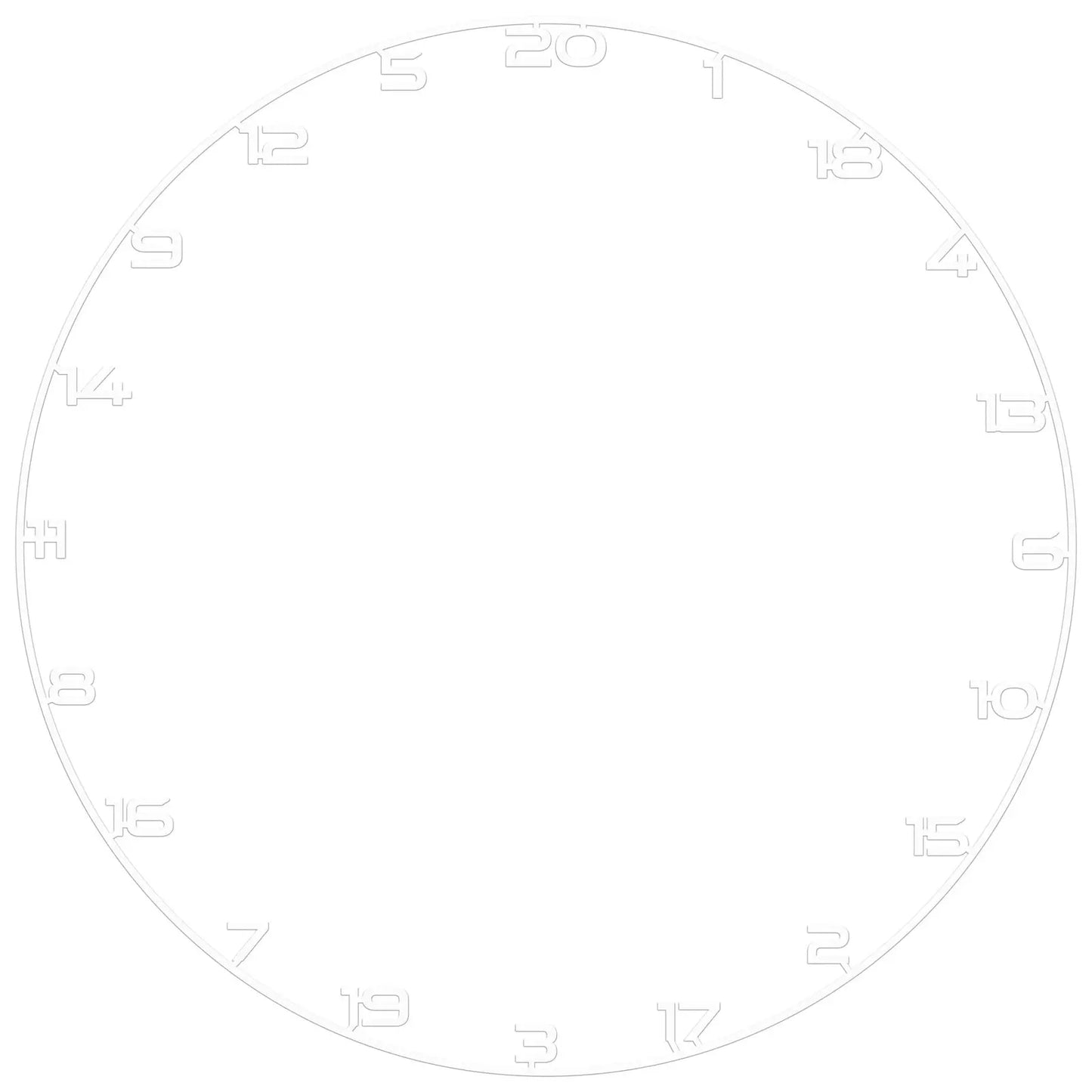 Bullet Dartboard Universal Fit Coloured Number Ring