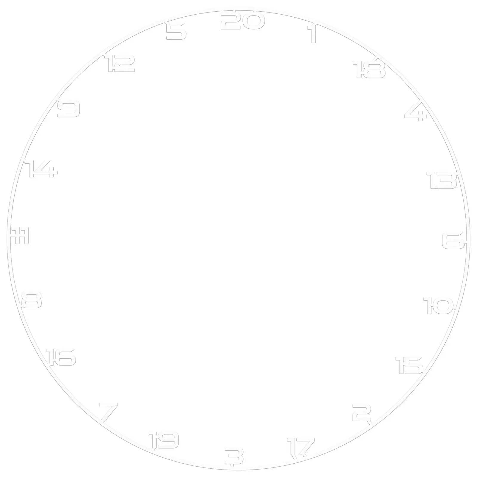 Bullet Dartboard Universal Fit Coloured Number Ring