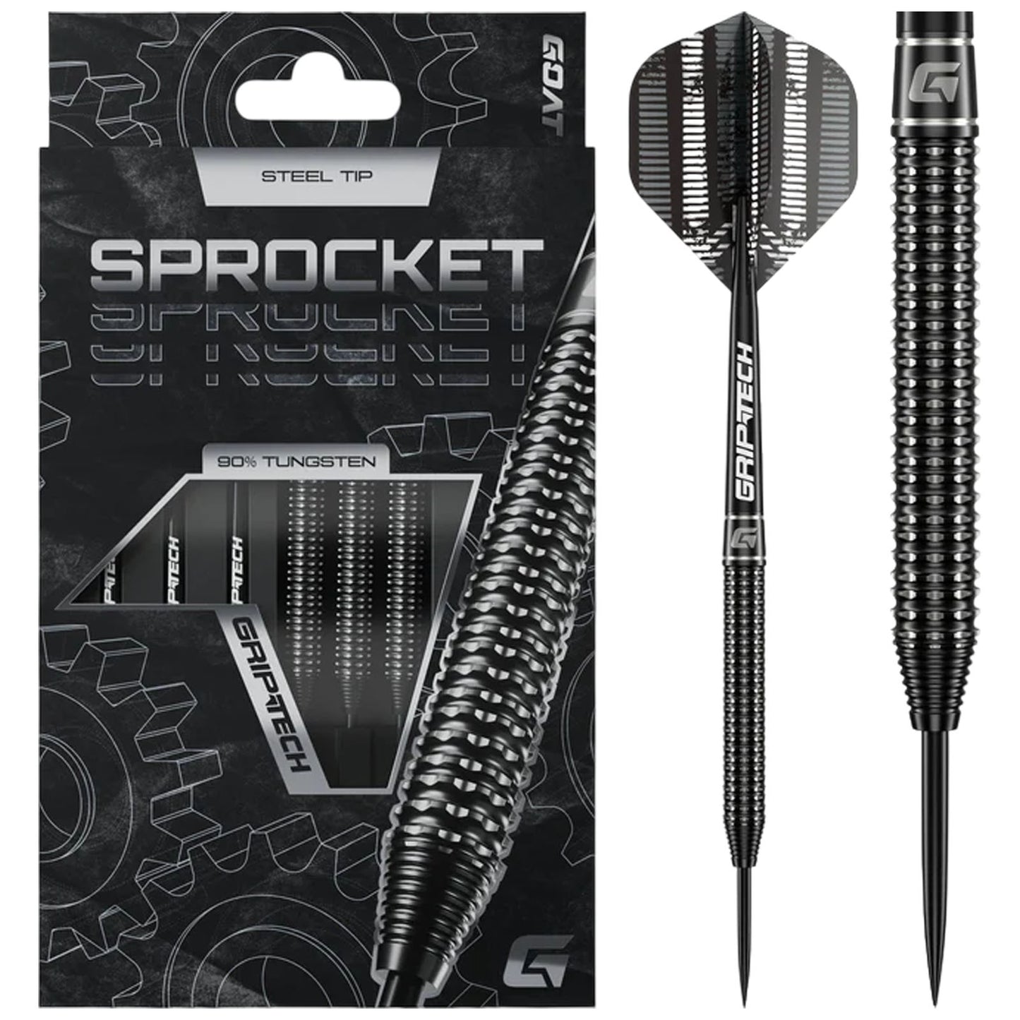 GOAT Sprocket Steel Tip 90% Tungsten Darts Set