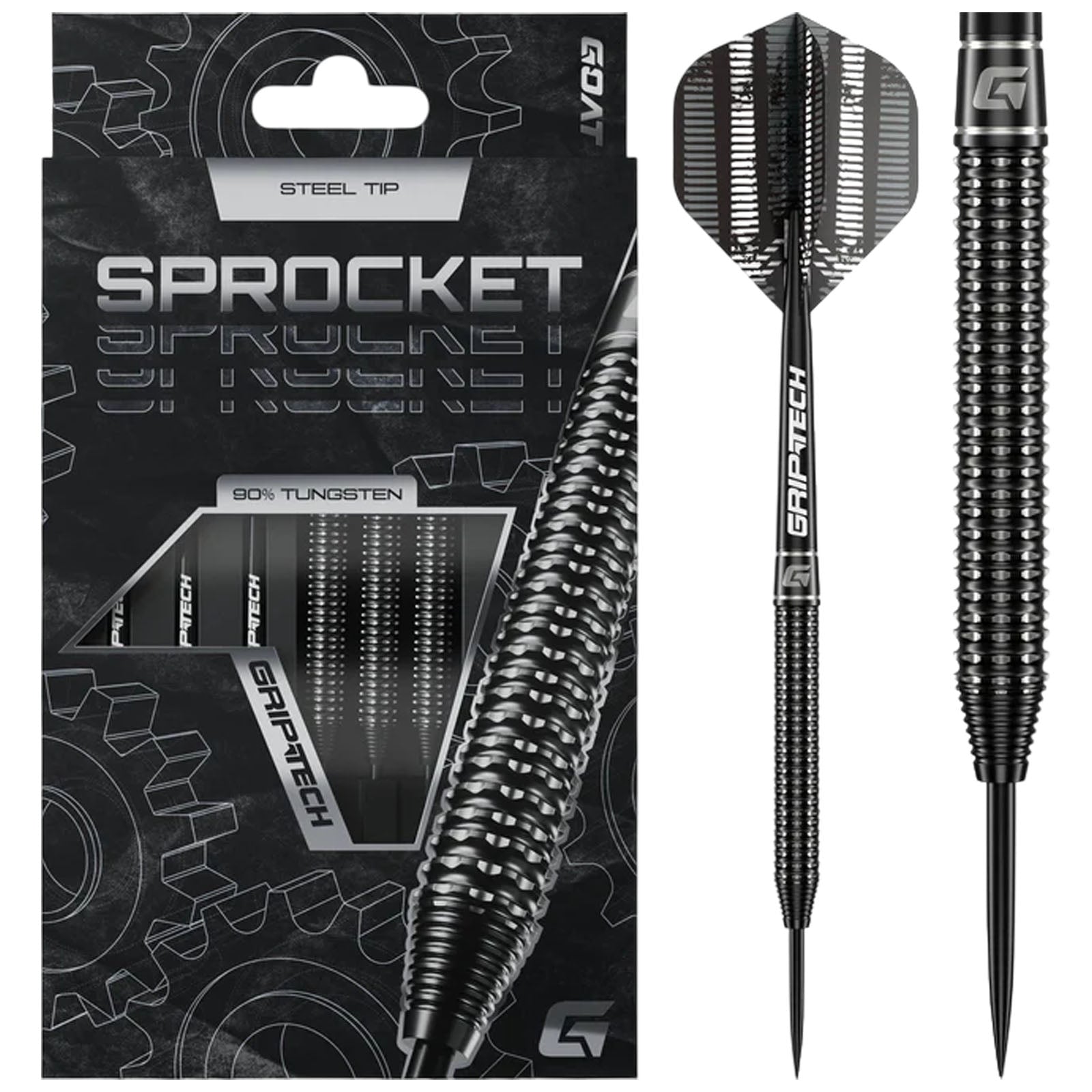 GOAT Sprocket Steel Tip 90% Tungsten Darts Set