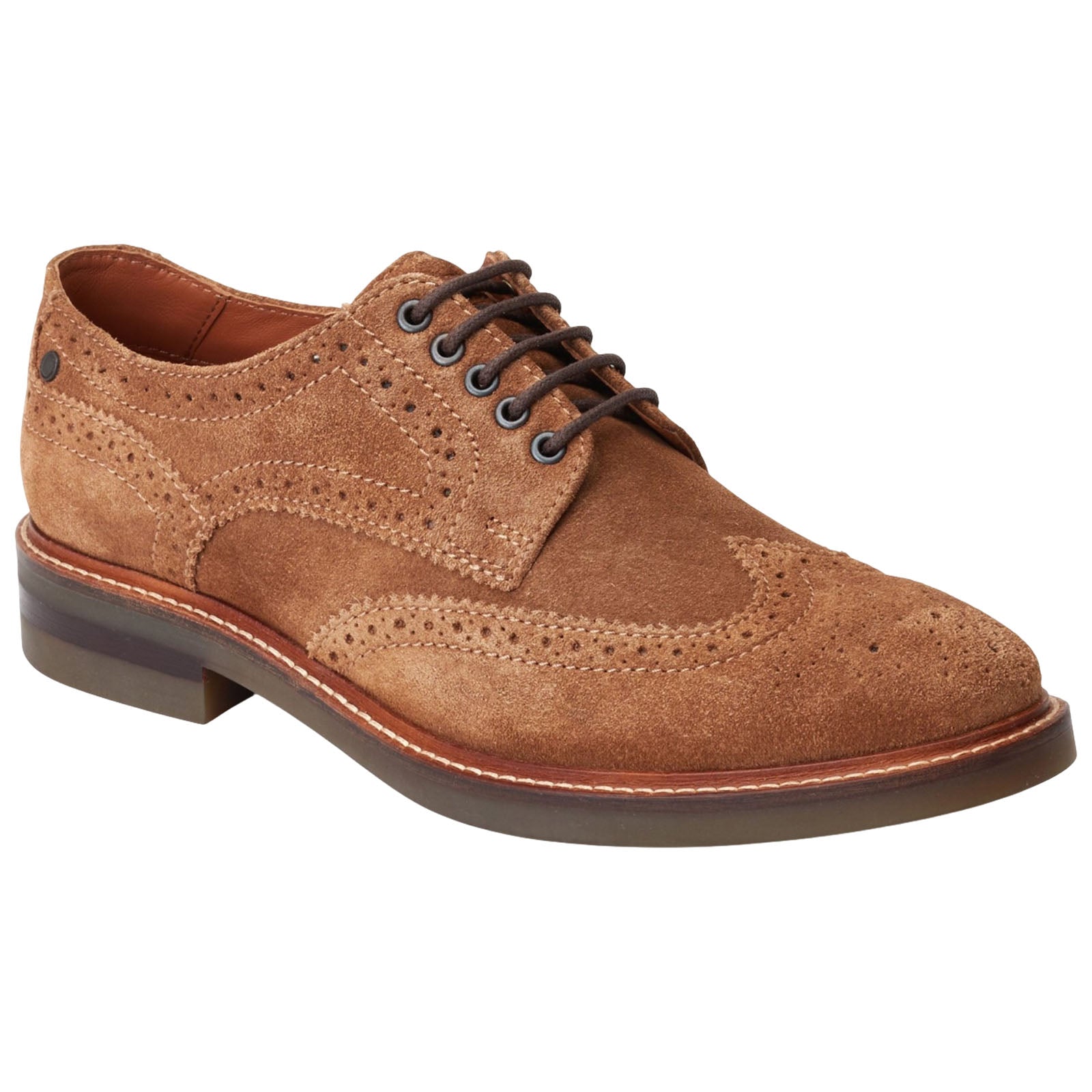Base London Mens Hatfield Suede Brogue Shoes