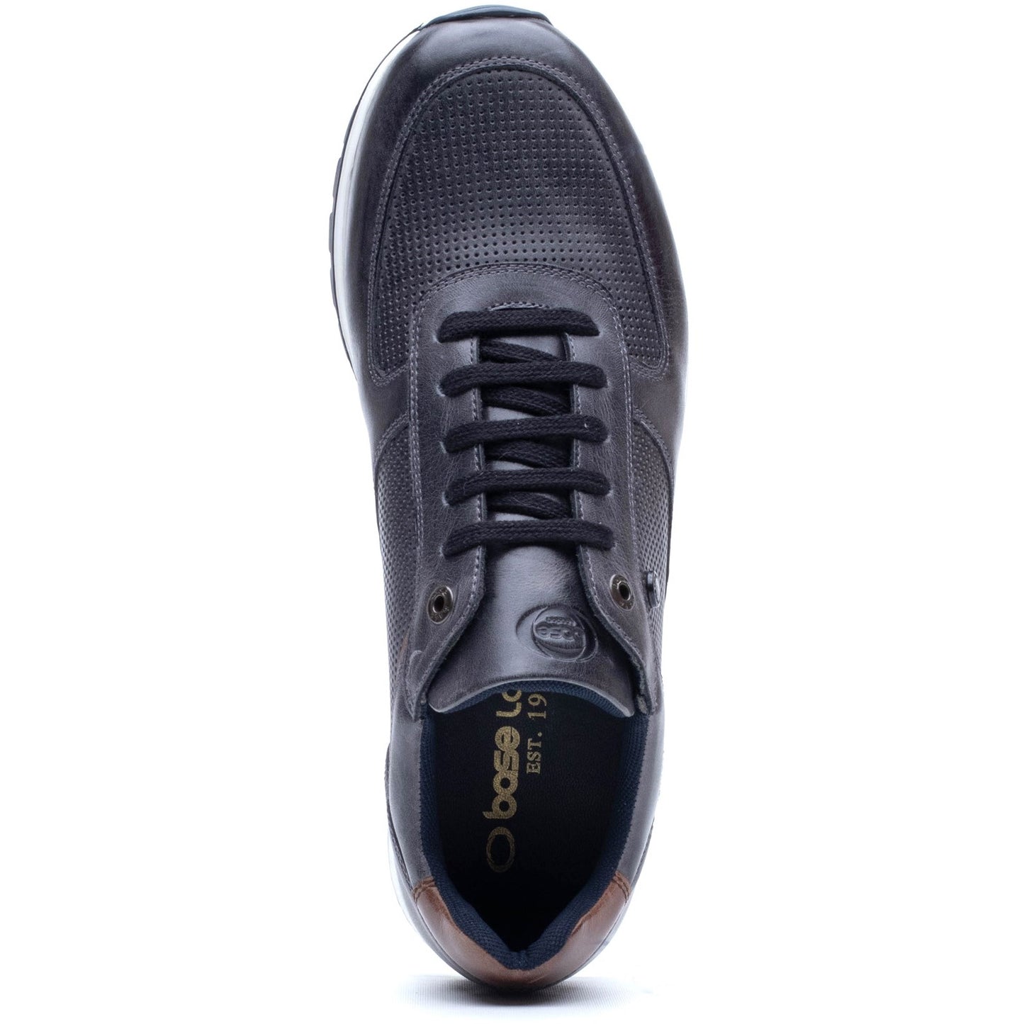 Base London Mens Lancaster Casual Leather Trainers