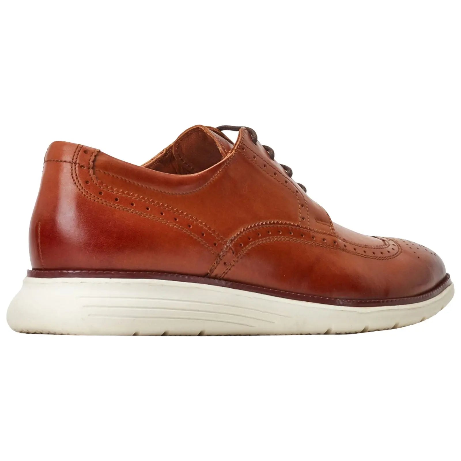 Base London Mens Flight Softy Brogue Shoes