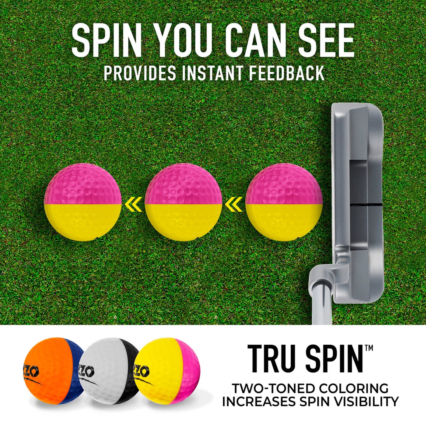 Izzo Golf Tru Spin Foam Practice Balls