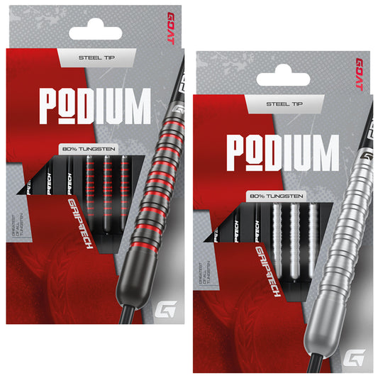 GOAT Podium Steel Tip 80% Tungsten Darts Set