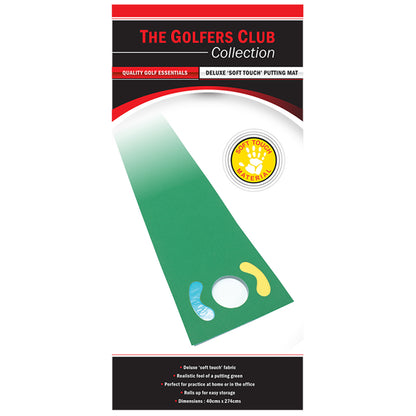 The Golfers Club Collection Deluxe Putting Mat With Hazards
