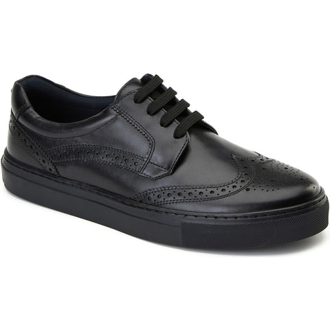 Base London Mens Clapton Leather Brogue Casual Shoes