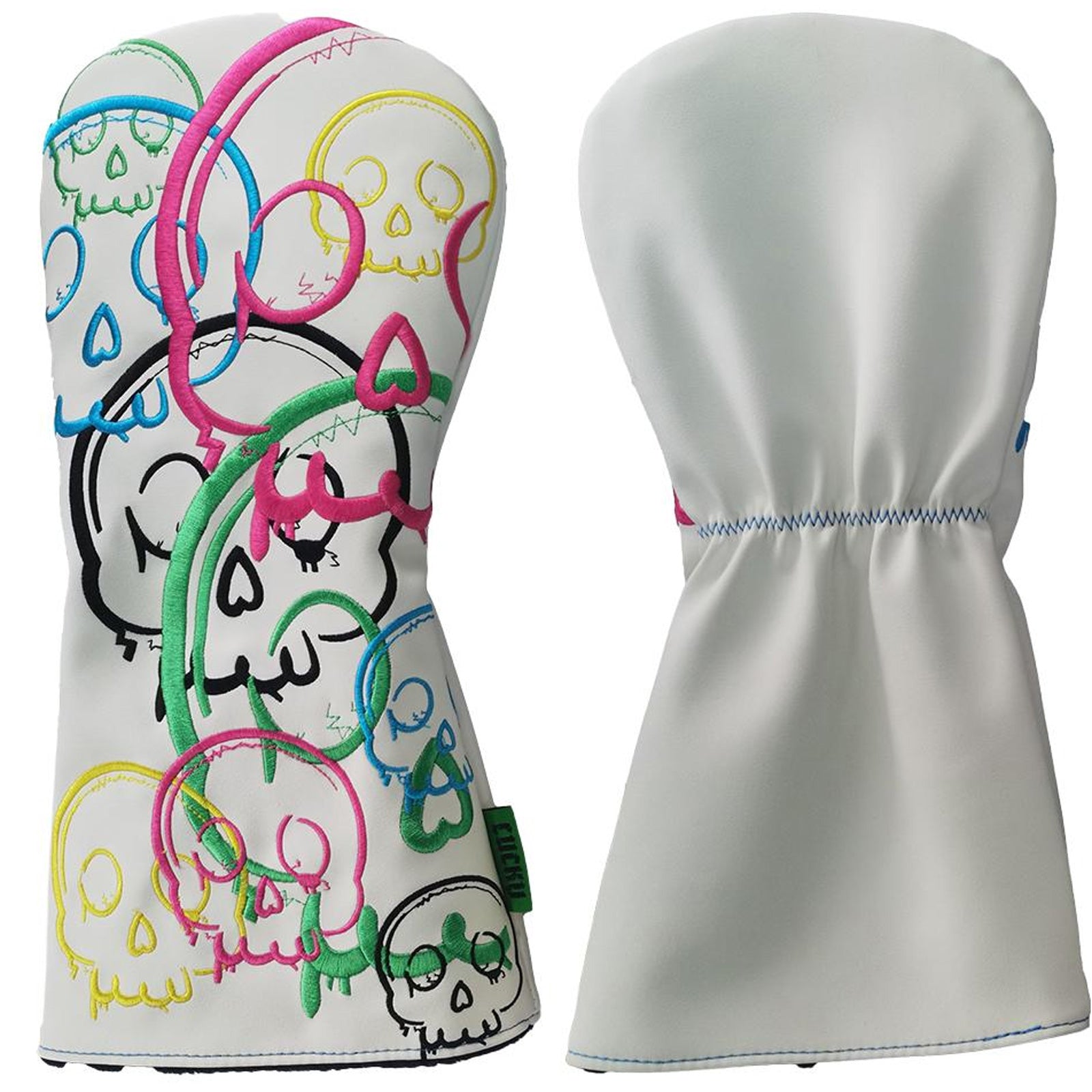 Legend Golf Club Lucky Skulls Headcovers - White / Colours