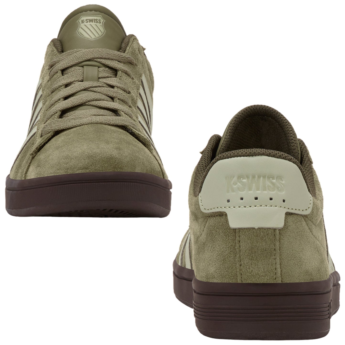 K-Swiss Mens Court Tiebreak II Suede Trainers