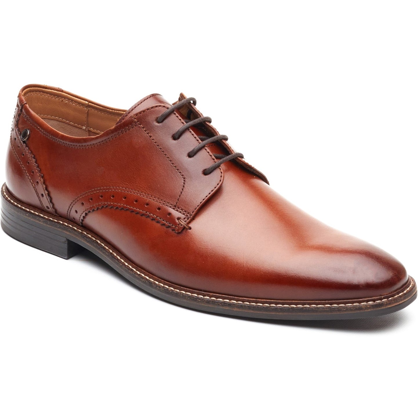 Base London Mens Eton Leather Derby Shoes