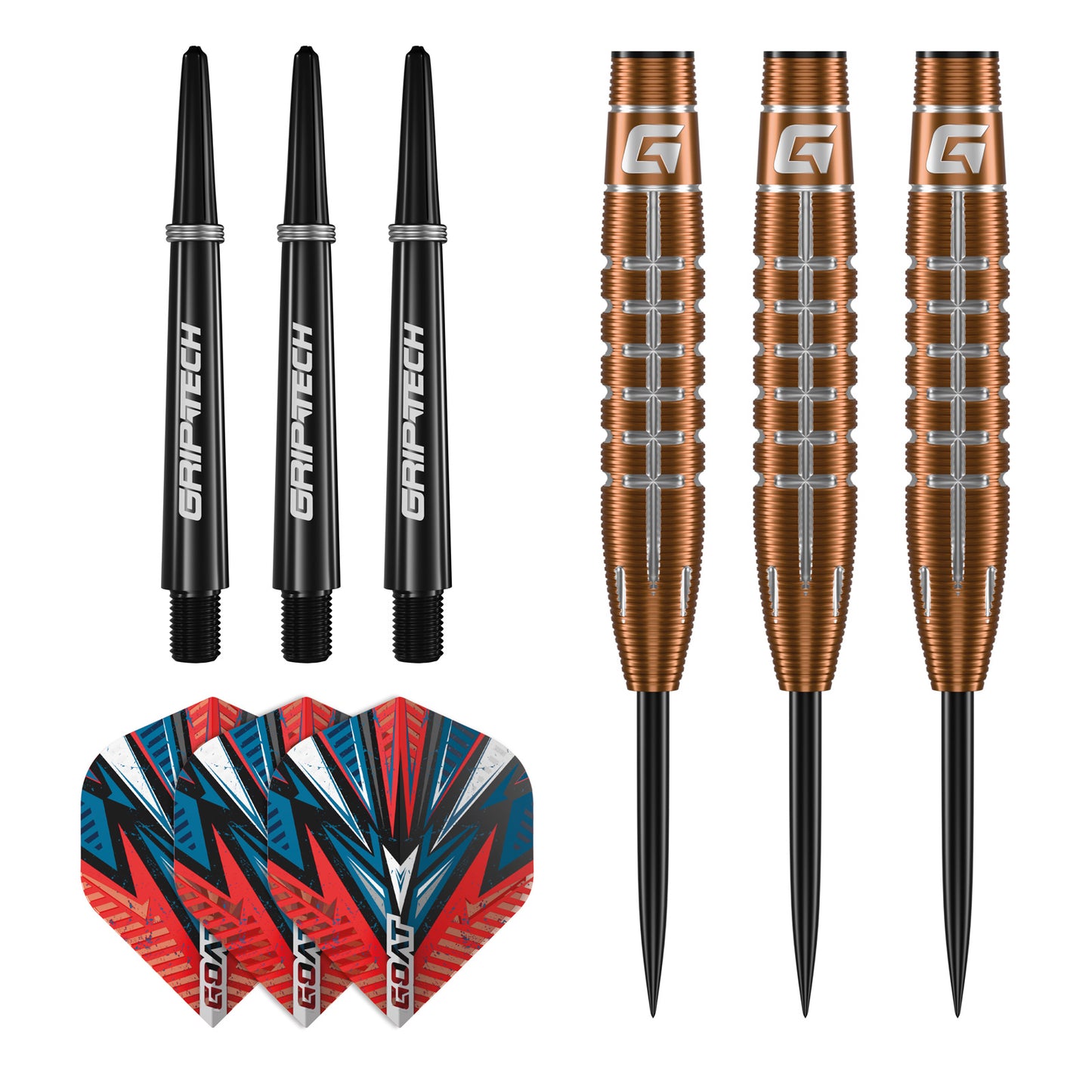 GOAT Quarterback V2 Steel Tip 90% Tungsten Darts Set