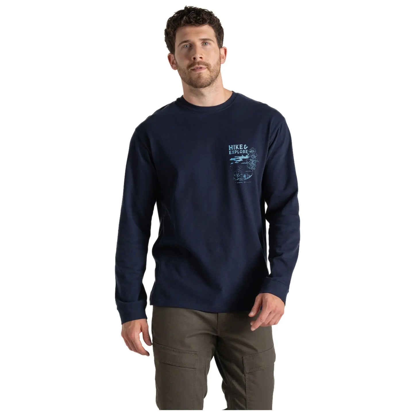 Craghoppers Mens Limestone Long Sleeve T-Shirt - Medium