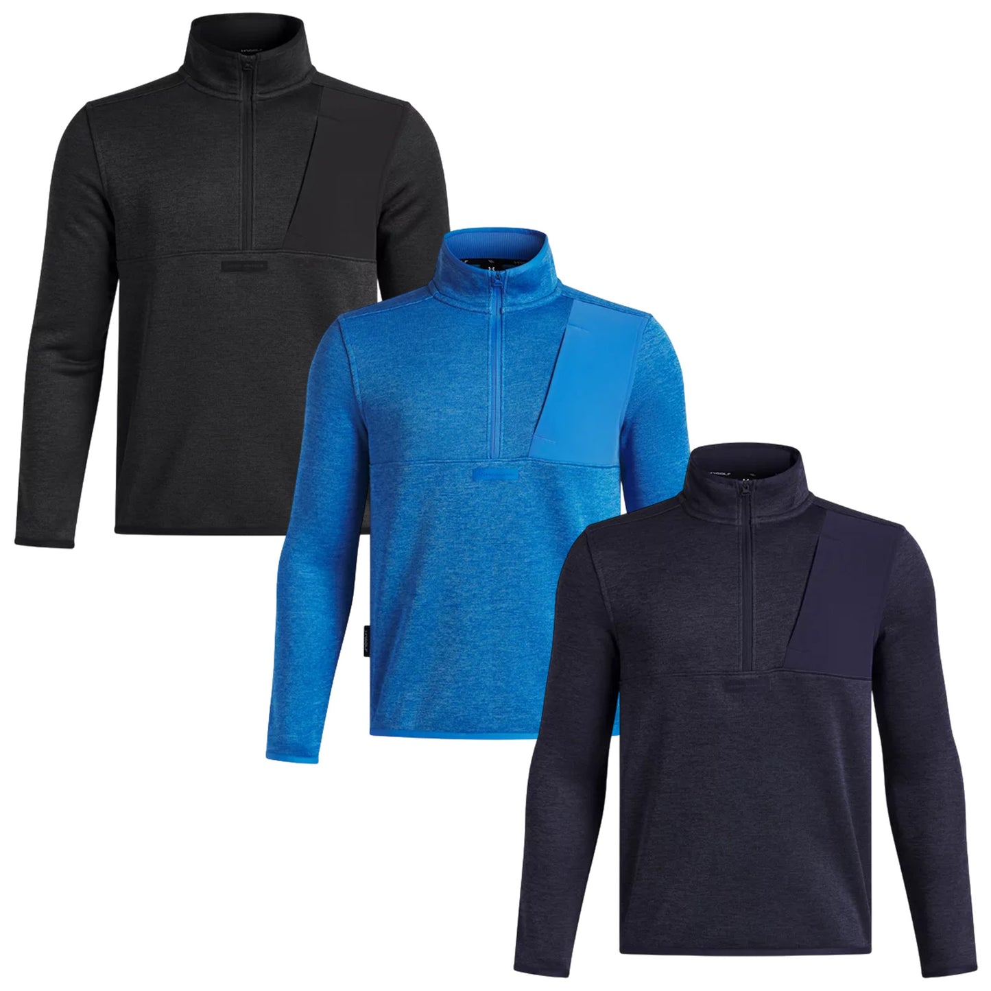 Under Armour Junior Boys Drive Hybrid Storm SweaterFleece Half Zip