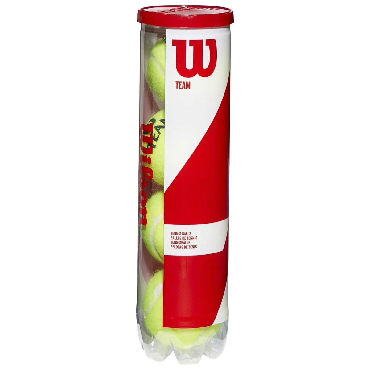 Wilson Team W Practice Tennis Balls - 1 Can