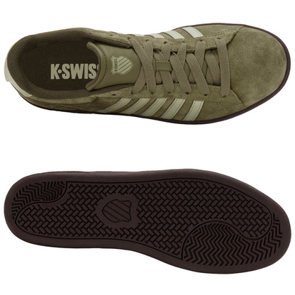 K-Swiss Mens Court Tiebreak II Suede Trainers