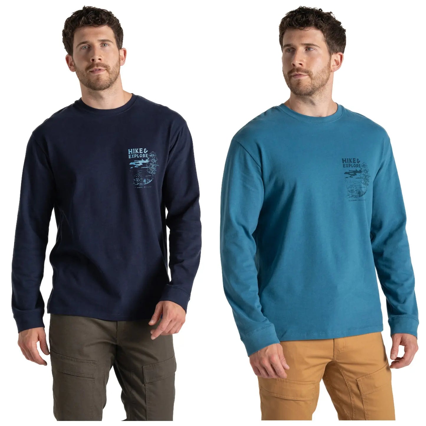 Craghoppers Mens Limestone Long Sleeve T-Shirt - Medium
