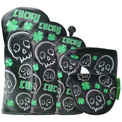 Legend Lucky Skull Headcovers - Black