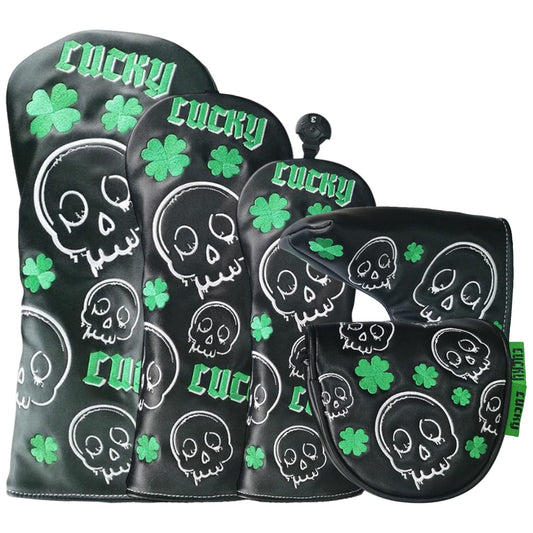 Legend Lucky Skull Headcovers - Black