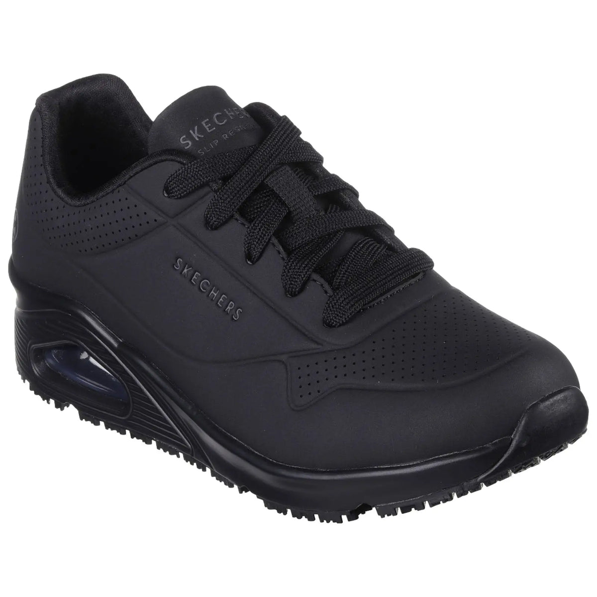 Skechers Ladies Uno Work Trainers - 3 UK / Black