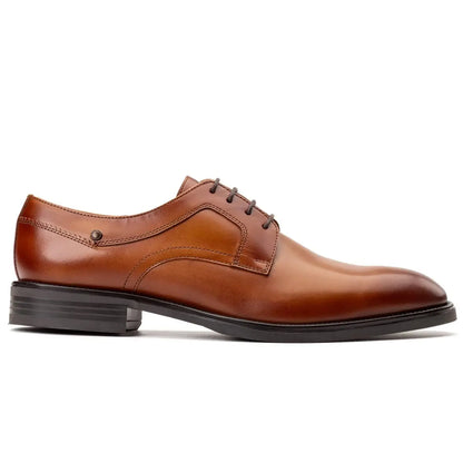 Base London Mens Sleeve Waxy Derby Shoes