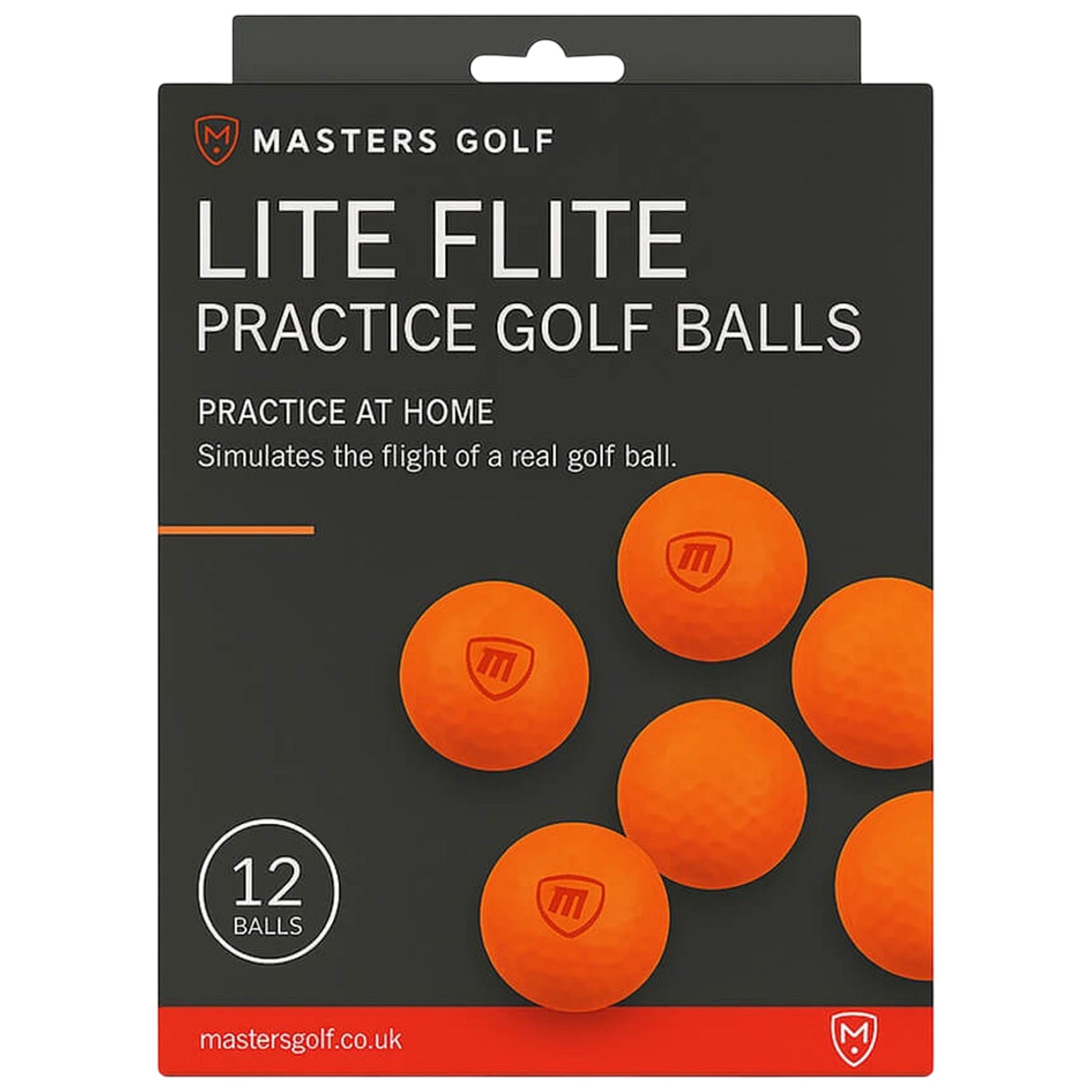 Masters Lite Flite Foam Golf Balls 12 Pack