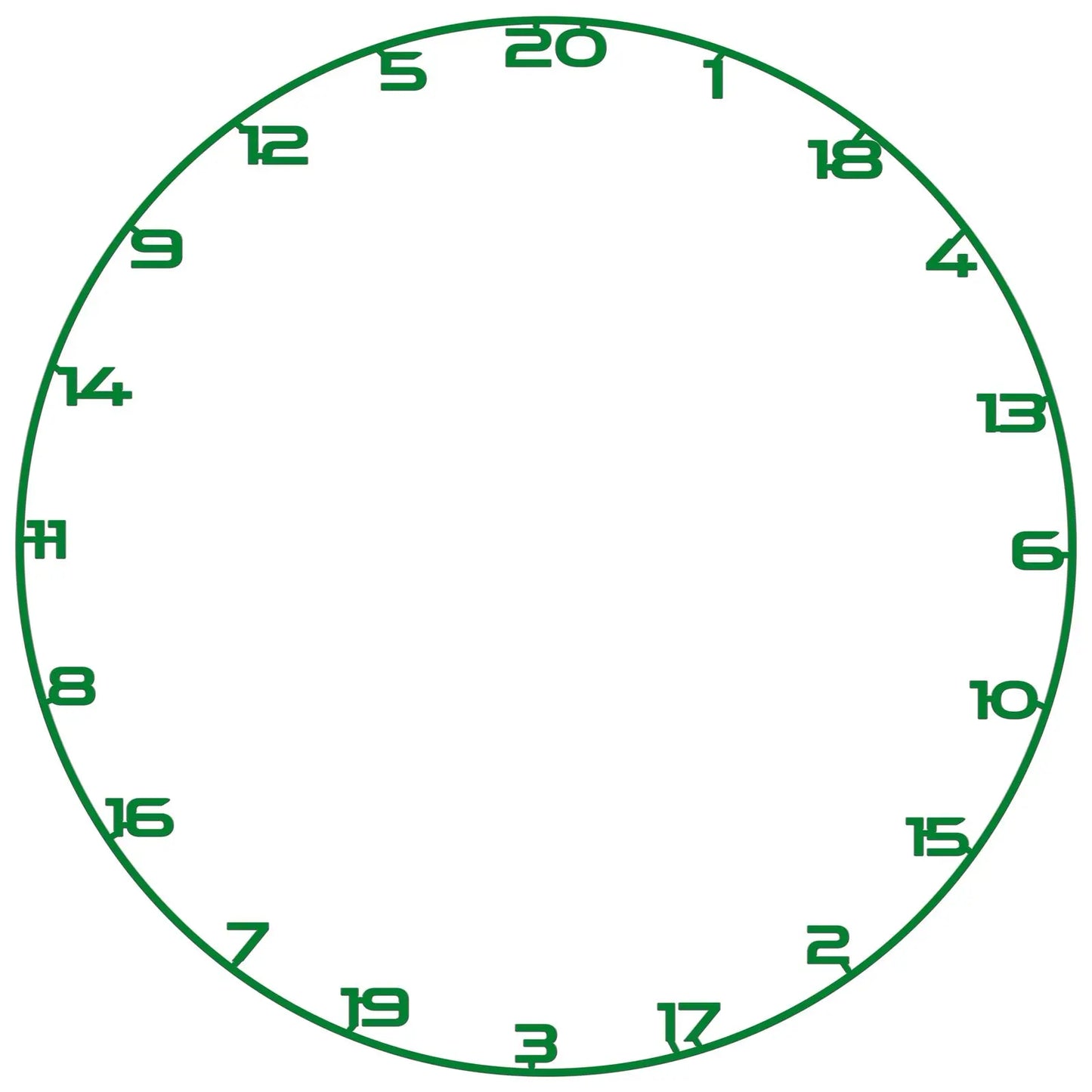 Bullet Dartboard Universal Fit Coloured Number Ring