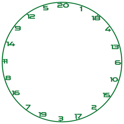 Bullet Dartboard Universal Fit Coloured Number Ring