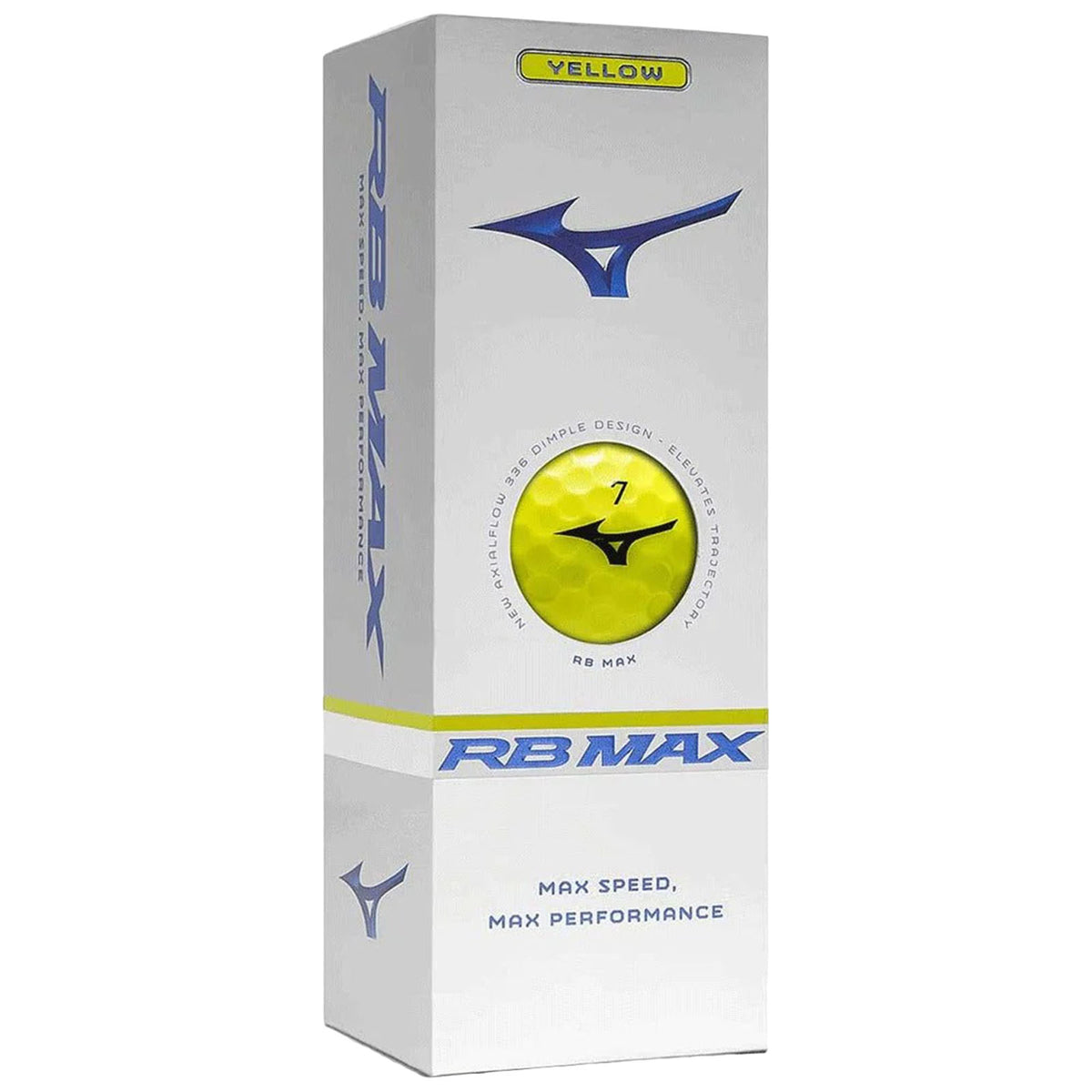 Mizuno RB Max Golf Balls - Yellow - 1 Sleeve