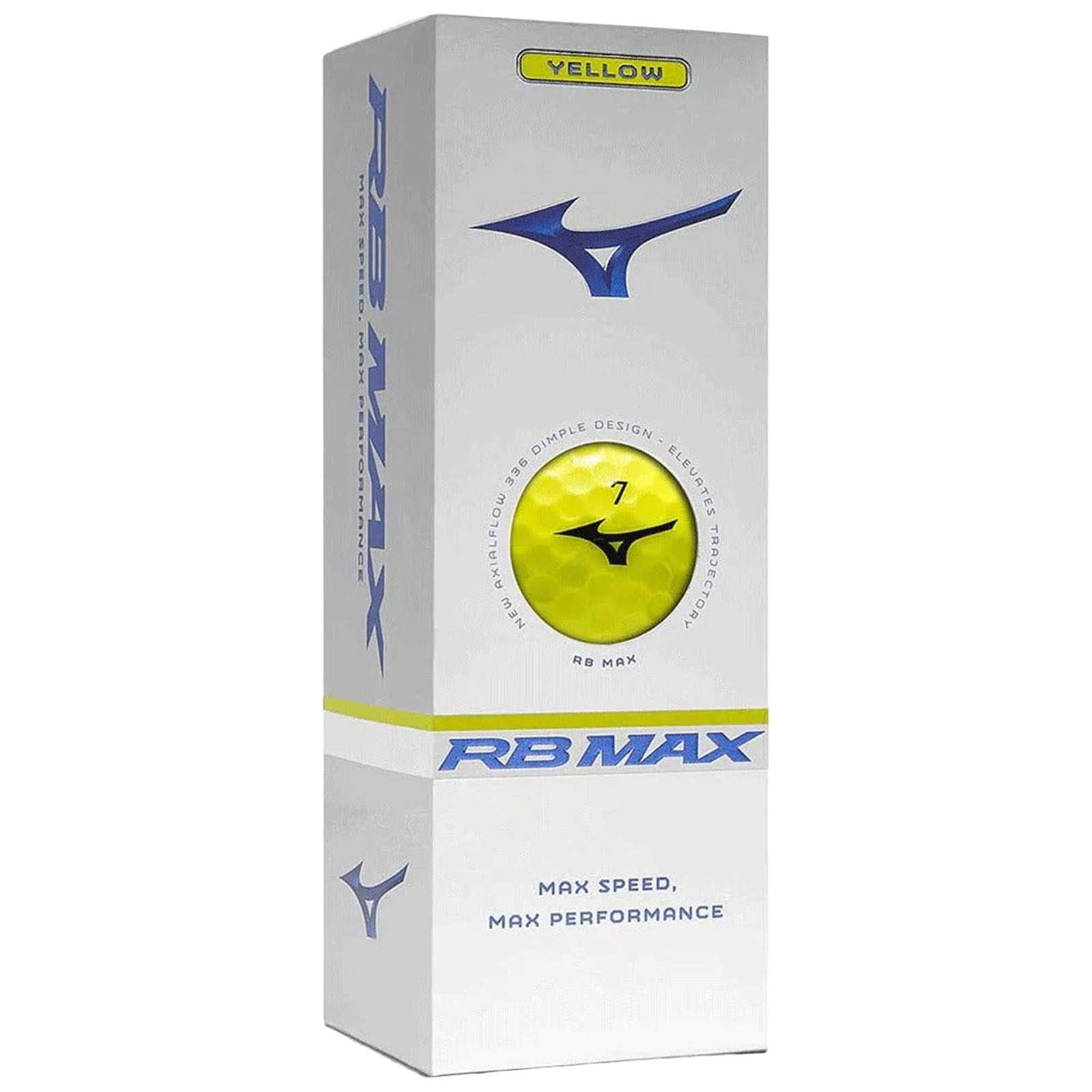 Mizuno RB Max Golf Balls - Yellow - 1 Sleeve