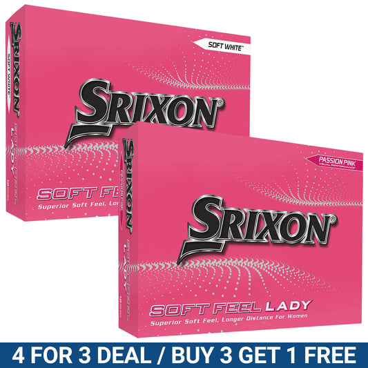 Srixon Soft Feel Lady Golf Balls - 4 FOR 3 DEAL