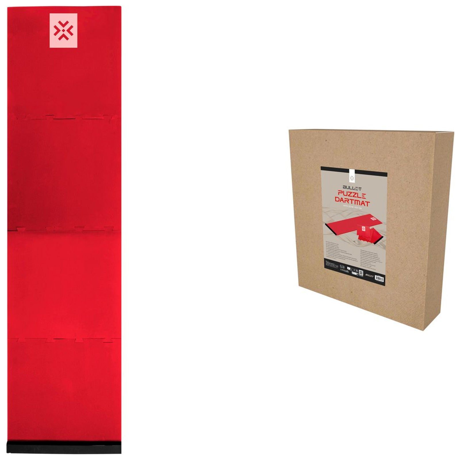 Bullet Dartboard Interlocking Puzzle Mat with Integrated Oche