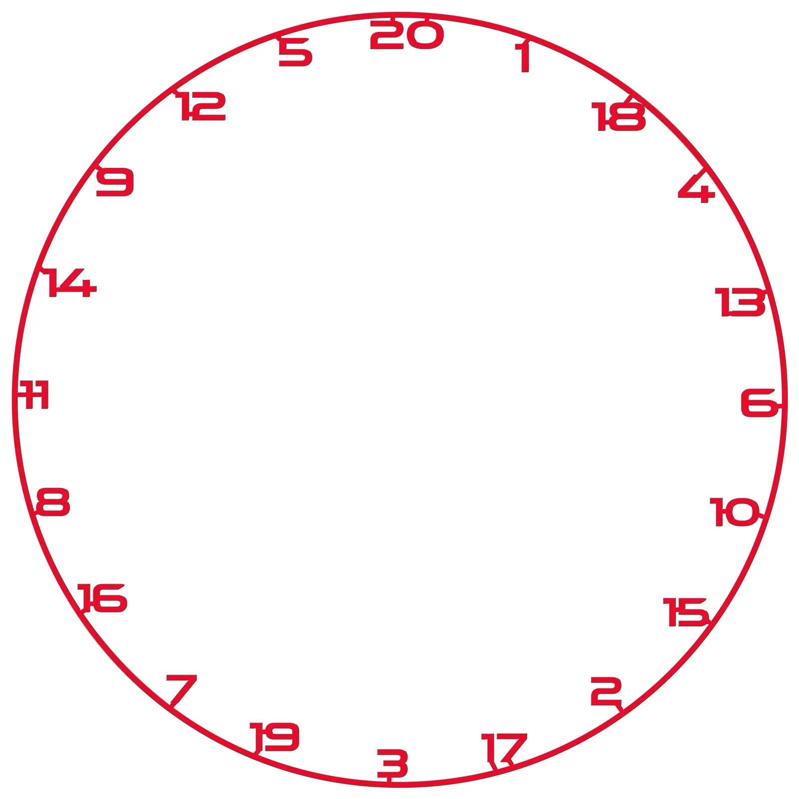 Bullet Dartboard Universal Fit Coloured Number Ring