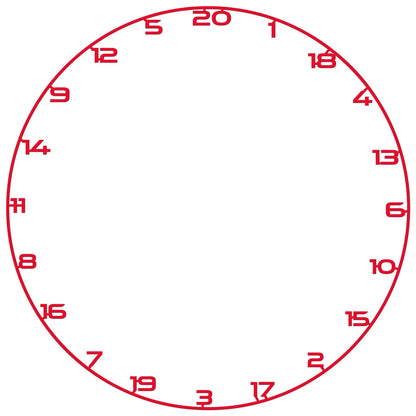Bullet Dartboard Universal Fit Coloured Number Ring