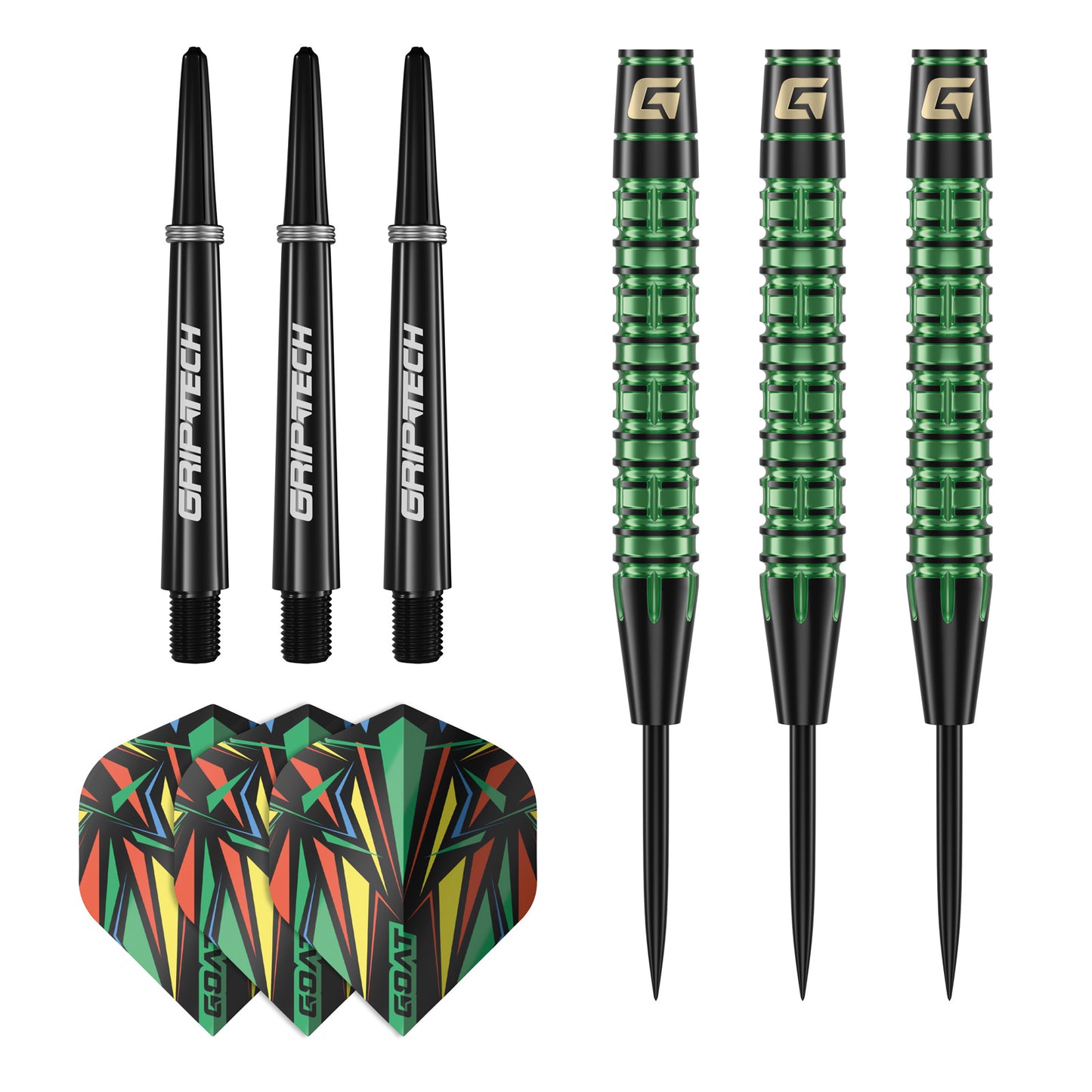 GOAT Athlete Steel Tip Brass Darts Set