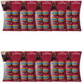 Foam practice balls are arranged on packaging displaying vibrant colors for indoor golfing practice. The context suggests use for simulating the flight of a golf ball safely at home.