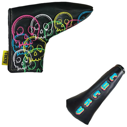 Legend Golf Club Lucky Skulls Headcovers - Black / Colours