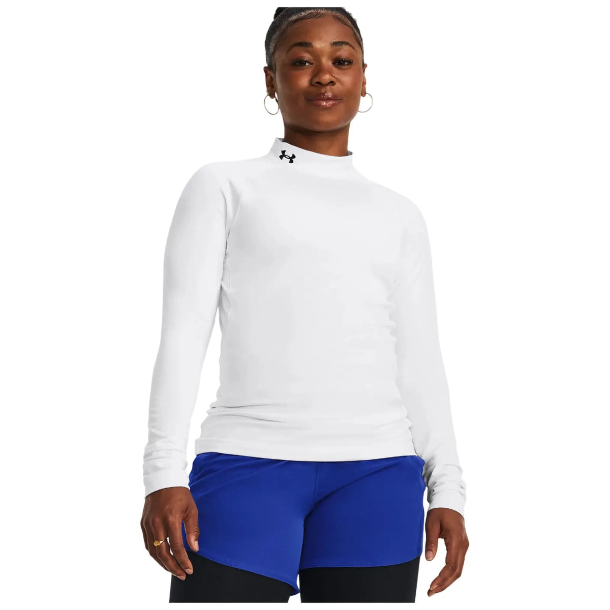 Under Armour Ladies ColdGear Authentics Mock XL - XL / White
