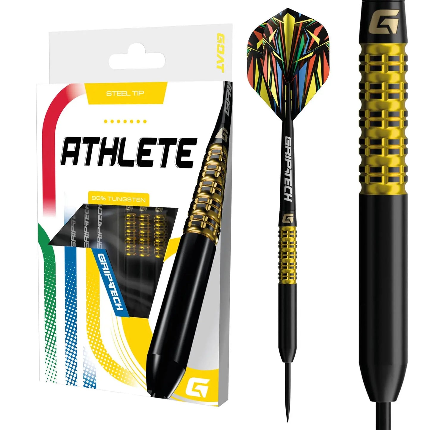 GOAT Athlete Steel Tip 90% Tungsten Darts Set