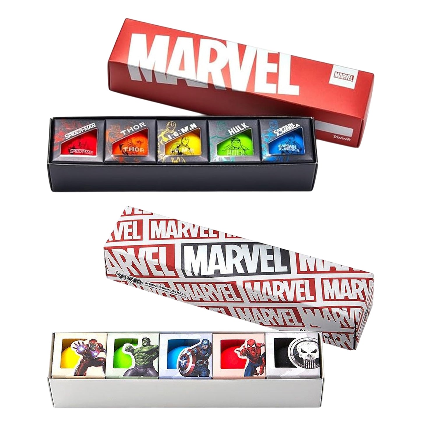Volvik Vivid 5 Ball Marvel Character Box