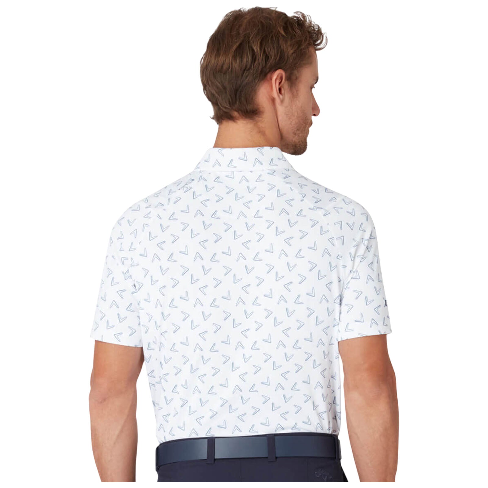 Callaway Mens Chev Print Polo Shirt