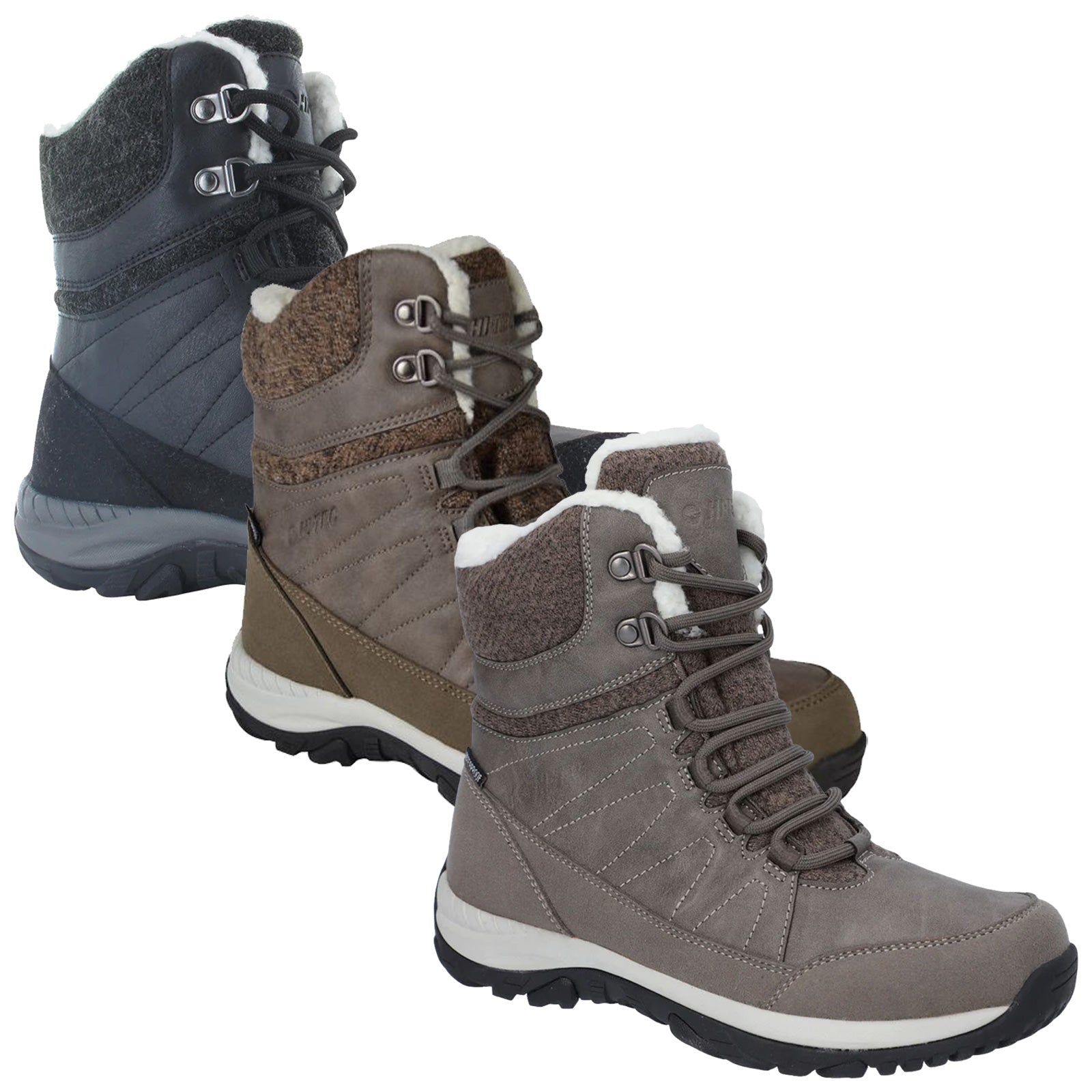 Hi-Tec Ladies Riva Mid WP Boots O010062-021 O010062-041 O010062-061
