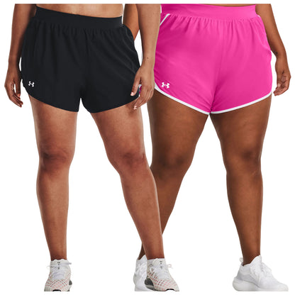 Under Armour Ladies Plus Size Fly-By 2.0 Shorts 1361389