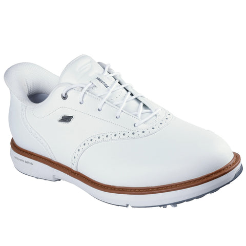 Skechers Mens Slip-ins Prestige Spiked Golf Shoes 214125 WHT